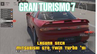 Tak się jeździ NA KIEROWNICY! GTO Twin Turbo 91 @ Laguna Seca (KOKPIT POV) Gran Turismo 7