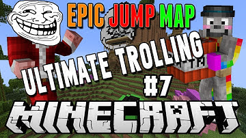 Minecraft: Epic Jump Map - Ultimate Trolling (Ep 7) w/ NateandSie