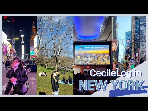 Full eng | NYC in the middle of the semester? National Model United Nations:New York vlog PART 1