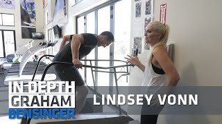 Working out with Lindsey Vonn