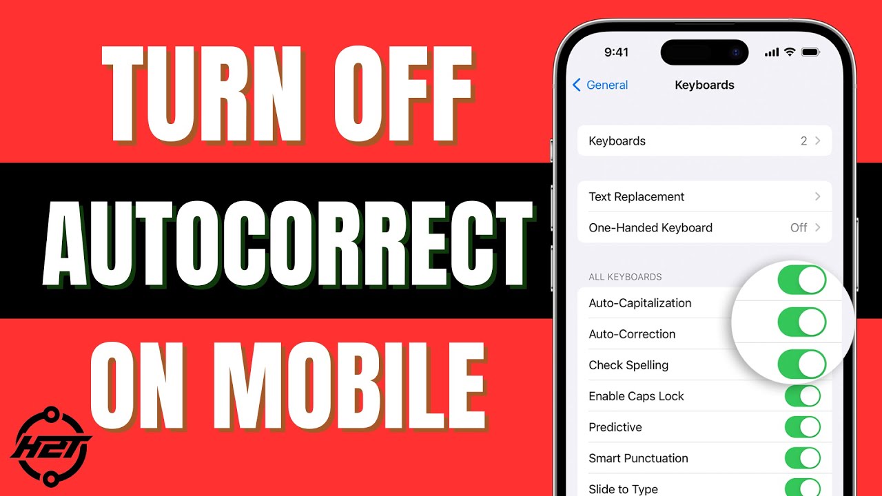 How To Turn Off Autocorrect On Mobile (2024) - YouTube