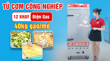 Nấu Cơm - Hấp Thực Phẩm Đa Năng Với Tủ Nấu Cơm 12 Khay Quang Huy