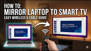How to Mirror Your Laptop Screen to Your Smart TV - Step-by-Step Tutorial #LaptopToSmartTv