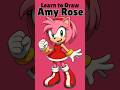 How to Draw Amy Rose Easy Step by Step | Sonic Drawing for Kids #kidsdrawing #easydrawing