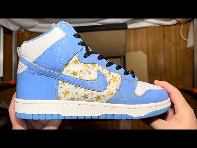 PACKING NIKE DUNK HIGH PRO SB “ Supreme Blue Stars “ 307385 141