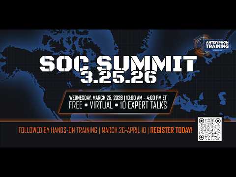 Build Real SOC Skills — Hands-On Cybersecurity Training (3/26–4/10) thumbnail