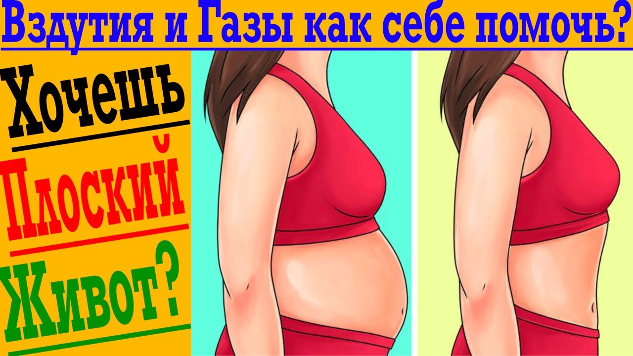 Вздутие живота и газы! После еды и на голодный желудок, дискомфорт и ...