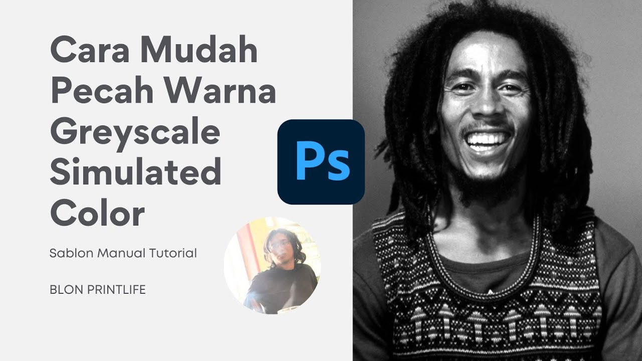 Tutorial Cara Pecah Warna Simulated Color Greyscale 2 Warna - YouTube