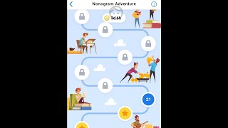 Nonogram Adventure 15 February 2021 level 1-20