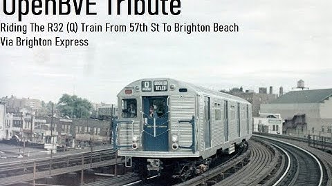 OpenBVE Tribute: Riding The R32 Farewell Set On The (Q) Line