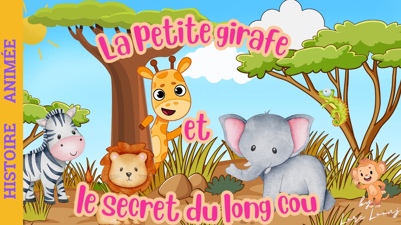 Histoire conte pour enfants :  | LA PETITE GIRAFE ET LE SECRET DU LONG COU |