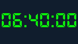 6 hours 40 minutes Timer Digital Countdown Digital
