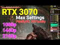 Scorn | RTX 3070 | Max Settings | FFX:Off/Quality | 1080p/1440p/2160p