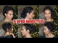 UPDO HAIRSTYLES FOR NATURALLY CURLY HAIR | HOLIDAY HAIR