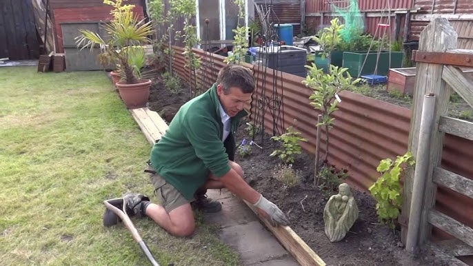 How to install flat garden roll boundary edging - flat and round