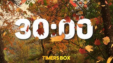 30 Minute Autumn Timer with Relaxing Music 🍂 (no alarm)