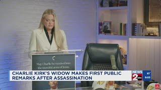 Download lagu Charlie Kirk's widow makes first public remarks