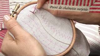 【刺しゅうレッスン】チェーンステッチ 【アンシャダンレギュイユ/刺しゅうのお店】