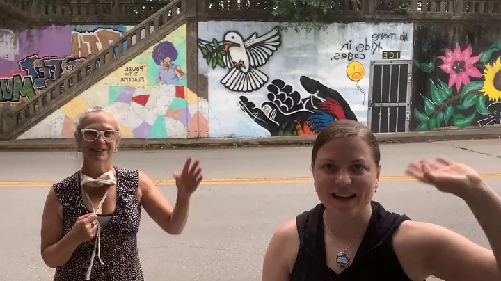 Marina Amdream with Tanya Hollifield-local artist,...