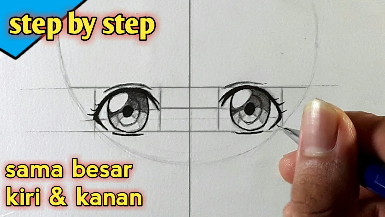 Cara Menggambar Mata Anime Untuk Pemula How To Draw Anime Eyes Youtube