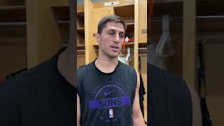 Phoenix Suns’ Collin Gillespie talks pregame about facing the Thunder