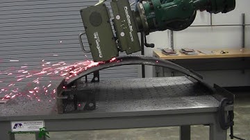 Weld Shaving | Curved Plate | AFD & SWS100 | End Of Arm Robotic Tooling
