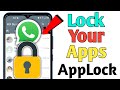 Lock Your Apps Using AppLock 2024 | Lock Apps With password, pattern, fingerprint lock by AppLocker