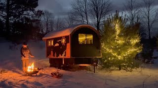 Relaxing winter campout & Surprise