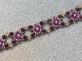 Purple Rain Bracelet 💎 #beadedbracelet #beadingbracelet