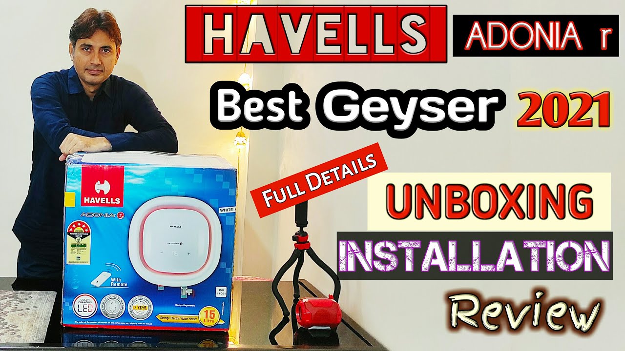 Havells Geyser Adonia r || Havells Adonia r - UNBOXING, INSTALLATION u0026  REVIEW || Sabse Sasta Bazar - YouTube