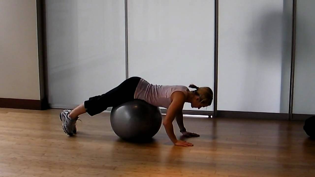 Pure Body Fitness Stability Ball Reverse Hyper YouTube