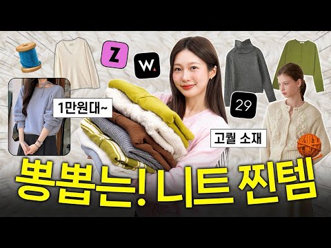 겨울까지 뽕뽑는 고퀄 니트 추천🧶 소재,핏,디테일 다 잡은! 존예 가을옷 &amp; 가디건 내돈내산 하울