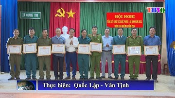 Xã Quang Thọ: Tổng kết công tác Quốc phòng – An ninh năm 2023; triển khai nhiệm vụ năm 2024