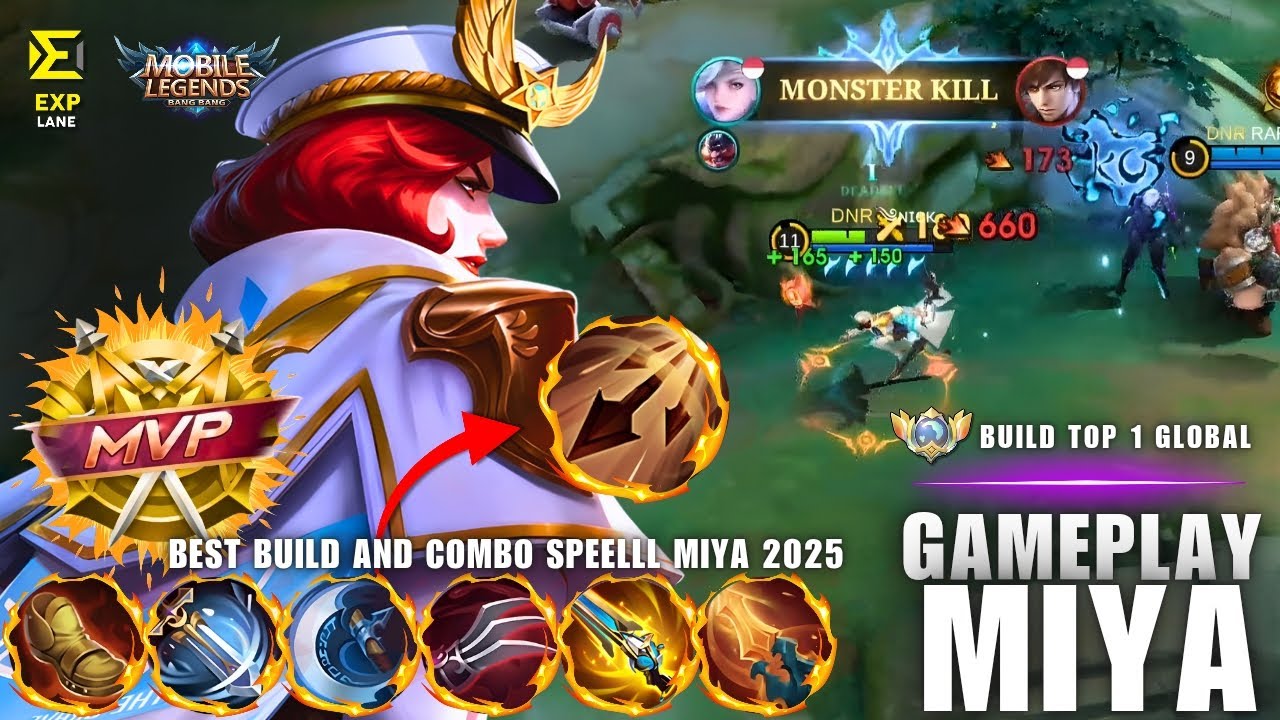 Miya TOP 1 Global Build Is INSANE! Honor Skin Gameplay | Full Damage 2025