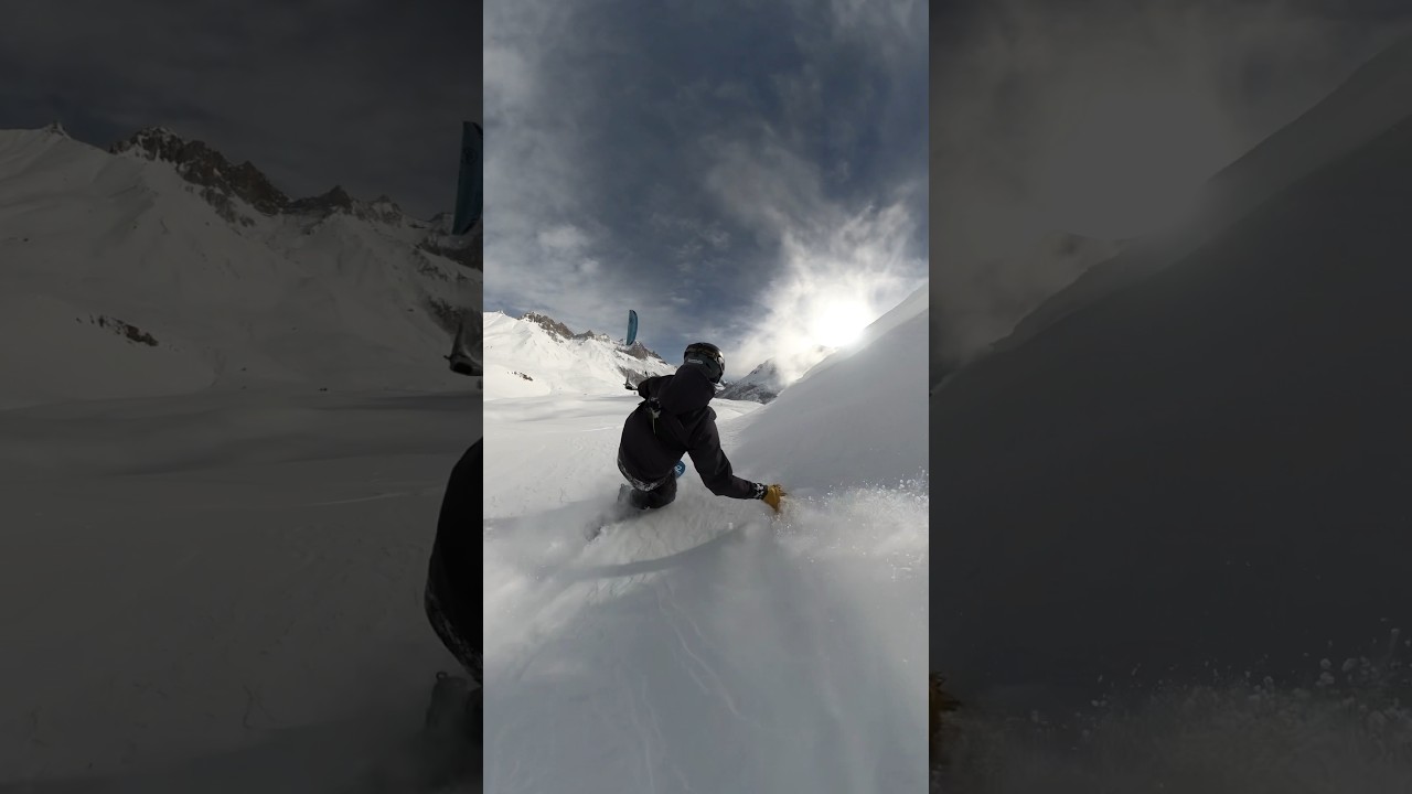 Powder paradise ️️ #snowboarding #snowboard #snowkiting #snowkite #powder #snow #powpow