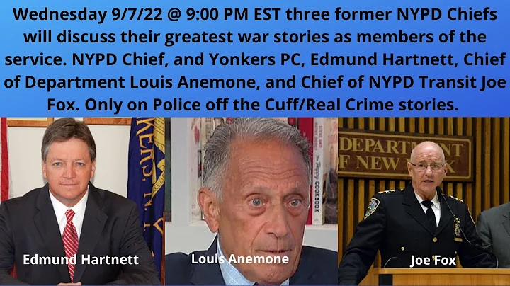 Real NYPD stories by the chiefs who lived them #Anemone #Hartnett #Fox tell it like it was yesterday