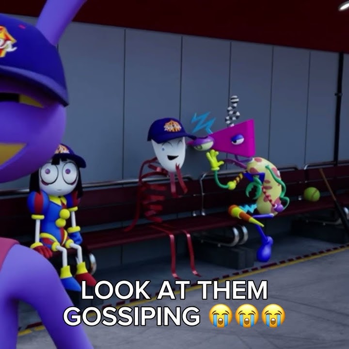 zooble and gangle gossiping in the amazing digital circus episode 5 😭😭