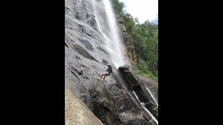 Abseiling Madonna & Child Waterfall in Hogsback