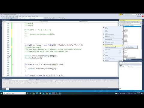 C Sharp Course A combination of array and for loop Lesson 22