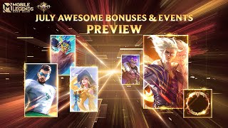 July Awesome Bonuses & Events | Mobile Legends: Bang Bang