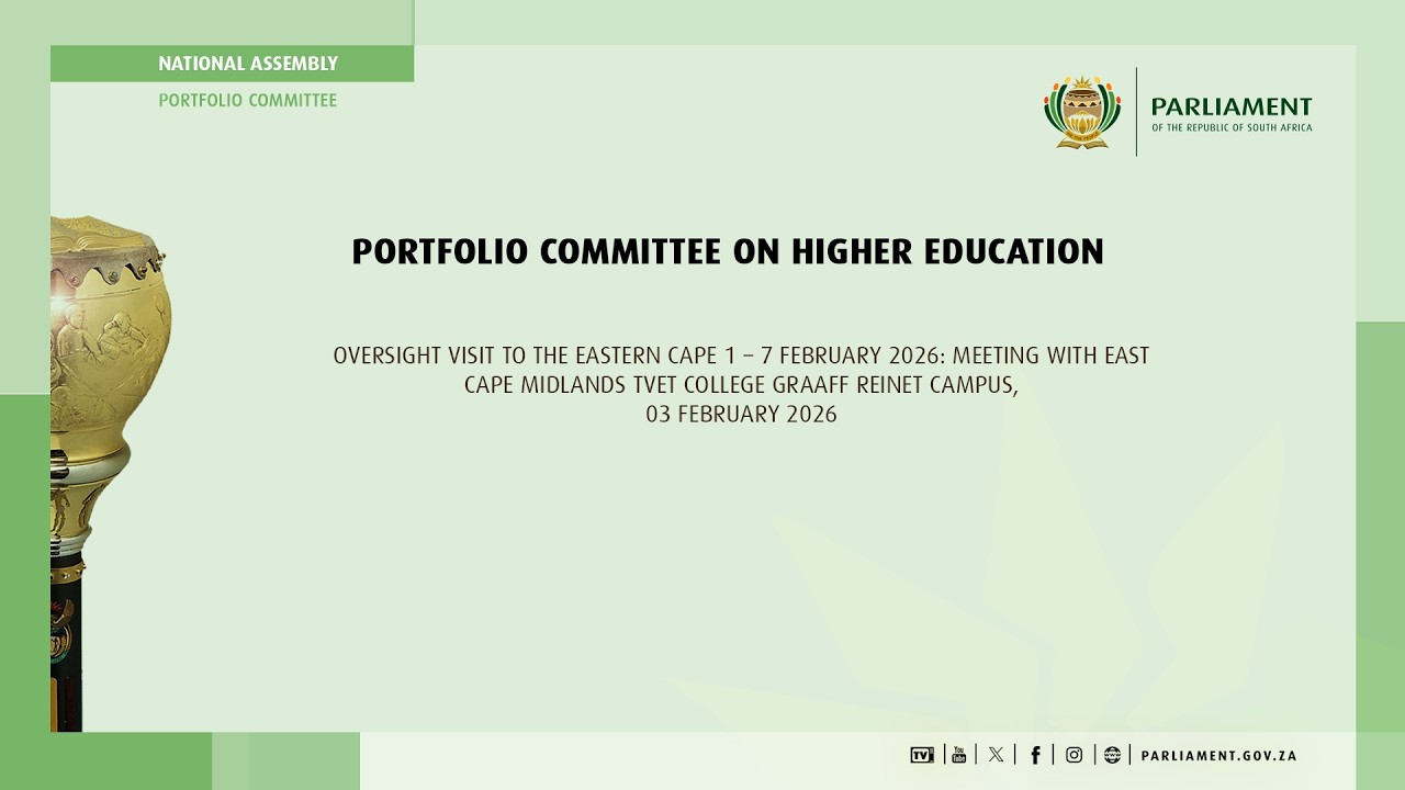 Portfolio Committee on Higher Education Oversight Visit To The Eastern Cape, 3 February 2026