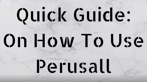 Quick Guide On How To Use Perusall