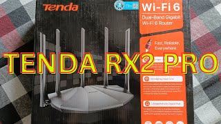 Tenda Rx2 Pro Wifi 6 Dual Band Gigabit Wireless Router Unboxing And Review