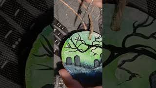 #spooky #painting #acrylicpainting #graveyard