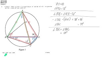 DSE maths core 2015 paper1 #08 geometry circle