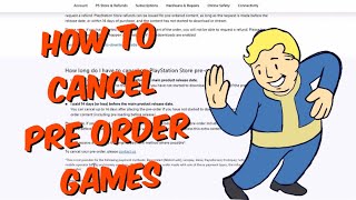 How To Cancel Pre-Order Games On PS4 / PS5 - 2022 Tutorial