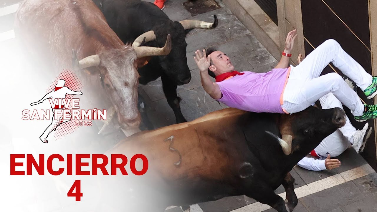 CUARTO ENCIERRO de San Fermín 2023 | Toros de Fuente Ymbro