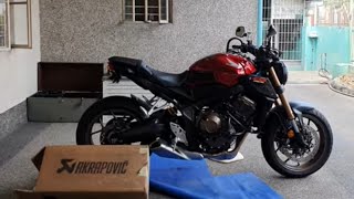 Akrapovic exhaust 2019 cb650r | installation