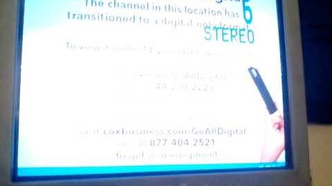 Cox cable channel lineup (broadcast channels on cable are digital only)