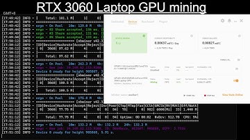 Nvidia GeForce RTX 3060 Laptop GPU Mining With NiceHash and Payments